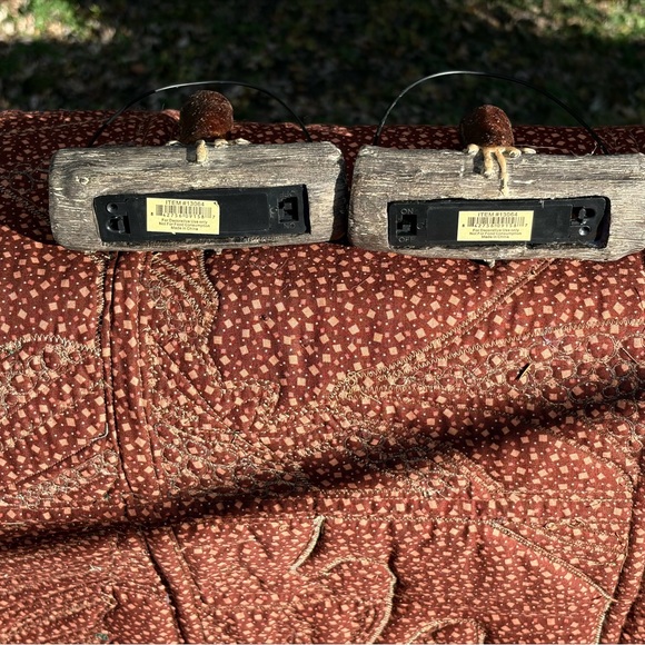 Holiday Rustic Brown Candle Holder Set - Picture 4 of 4